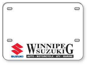 .060 White Styrene Licence Plates (5.625" x 7.875") Screen-printed