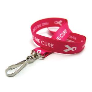 Pink Breast Cancer Awareness Lanyard w/ Rush Service