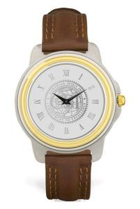 Men's 2 Tone Silver/ Brown Wristwatch